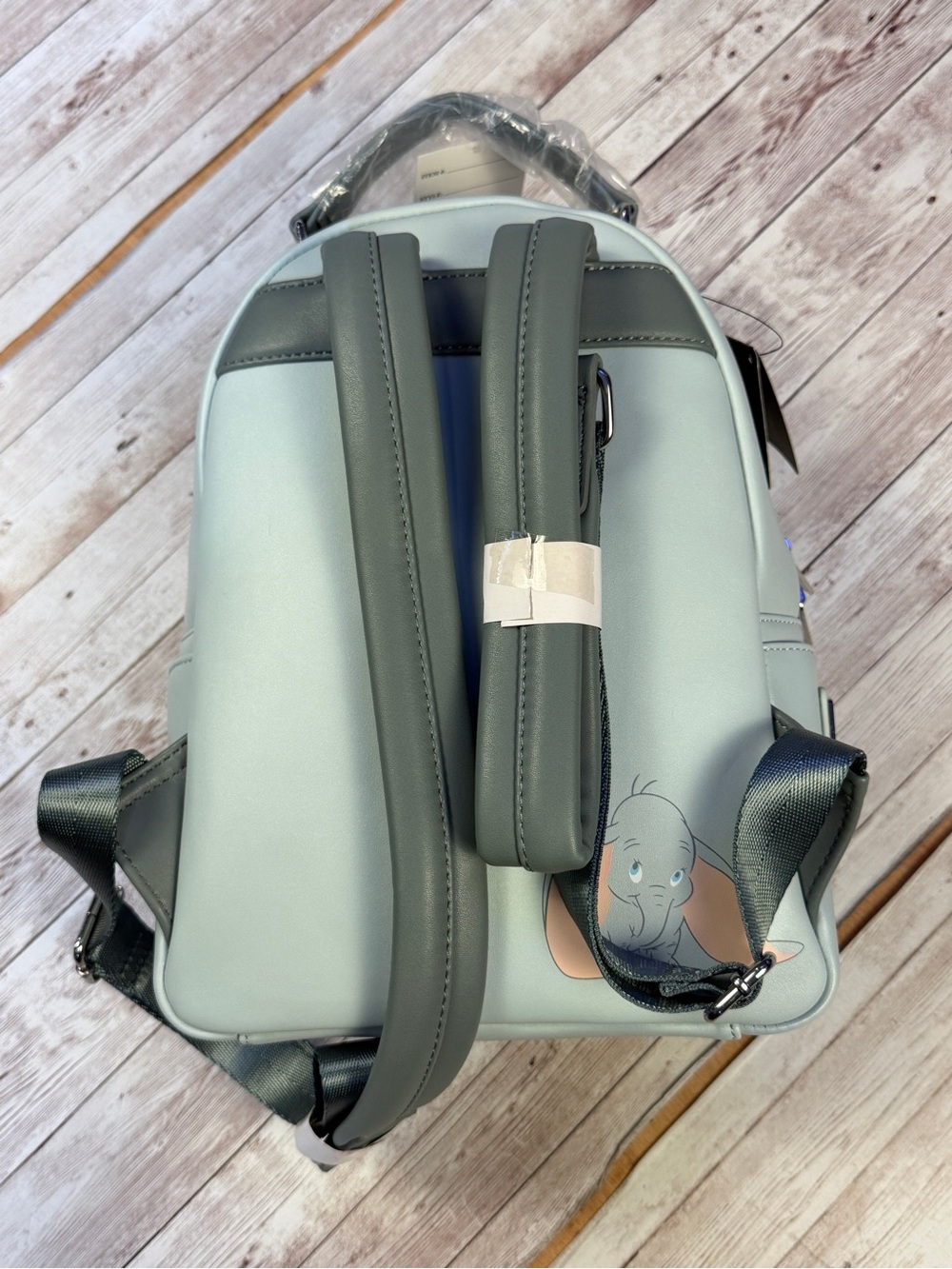 Loungefly Light Blue Dumbo Mini Backpack with Floppy Ears - Picture 5 of 7